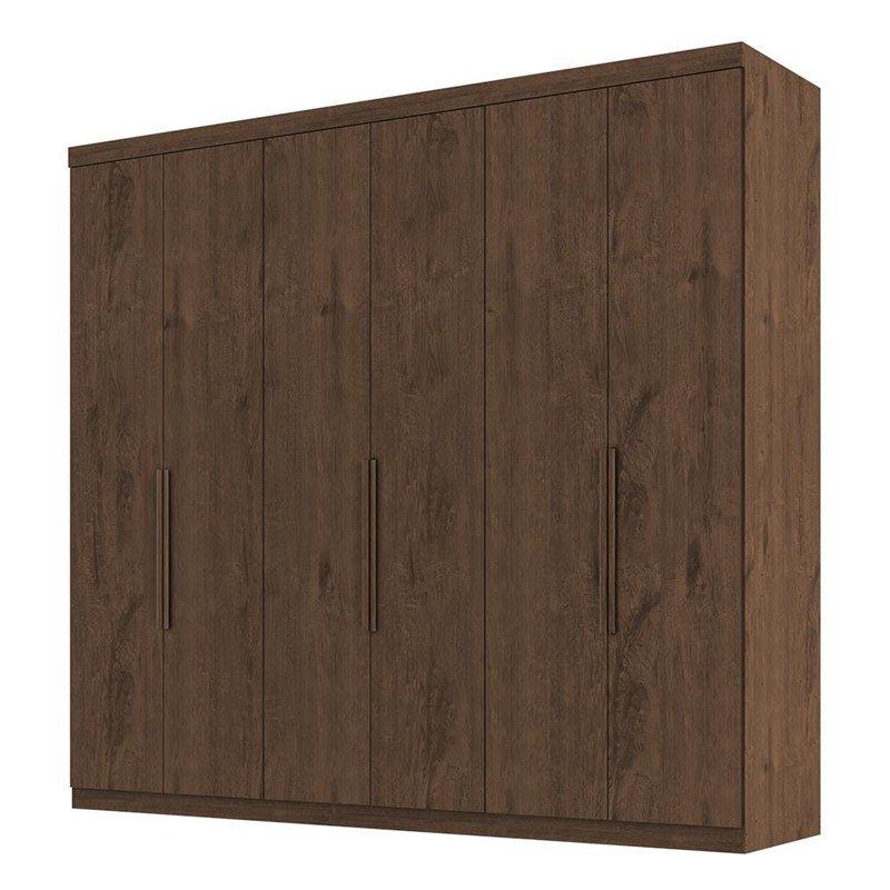 Guarda Roupa Casal Evidence Plus 6 Portas e 4 Gavetas Jacarandá